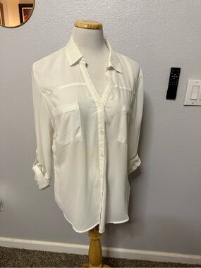 Pretty Good Cream Button-Front Shirt